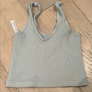 Urban outfitters Light Gray Ribbed Camisole